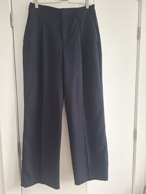Zara Navy Wide Leg Pants